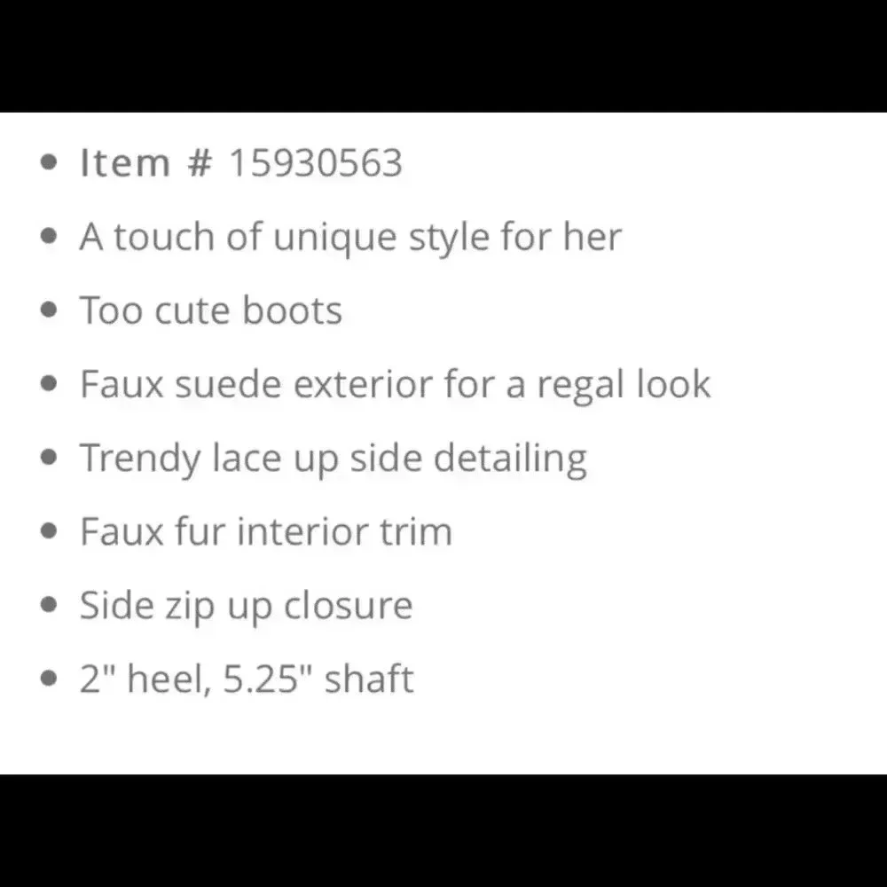 🆕JUSTICE BROWN SIDE LACE FAUX FUR BOOTS 12🆕